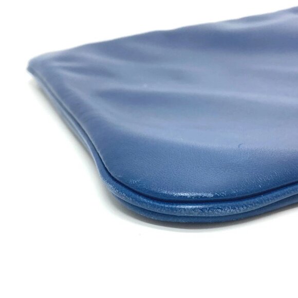 HERMES Leather Arine Mini Pochette Shoulder Bag Swift blue/SilverHardware - Picture 3 of 13